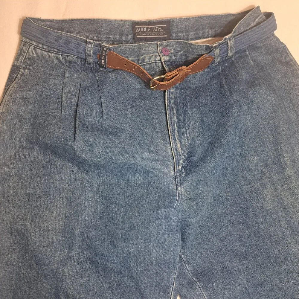 Vintage Bugle Boy‎ Men's Size 36x30 Loose Fit Blue Denim Jeans